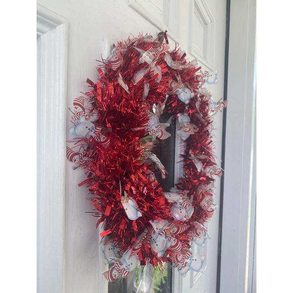 DIY Snowman Tinsel Garland Summer Wreath Base Frame Form - Picture 4 of 5
